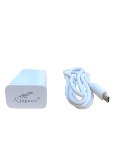 [KMX-MSC-ADP-DSY6001M-WH-321] Kingmox  DSY-6001M USB V8 Charger Travel Adapter - 15w / White