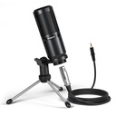 Maono AU-PM360TR - Kit de micrófono de grabación con cable XLR a 3,5 mm / Negro