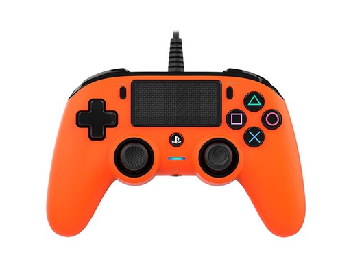 [NAC-GAM-ACC-PS4OFCPADORANGE-OR-421] Nacon SLEH00473 Wired Compact Controller PS4 - PlayStation's Official Licensed Product -  Orange