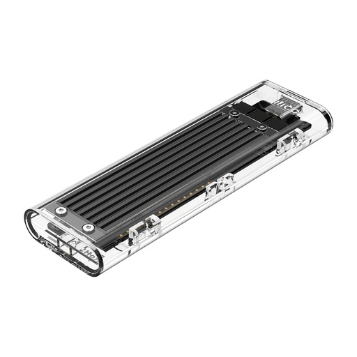 [ORI-STO-SSD-TCM2FC3-NA-421] ORICO TCM2F-C3 -NGFF M.2 Enclousure USB-C / 5Gbps / Acrilico / Transparente