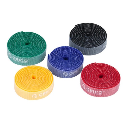 [ORI-ACC-CBL-CBT1S-NA-421] ORICO CBT-1S Velcro Rainbow Wire Tie - 1.0m length / Mixed Colors