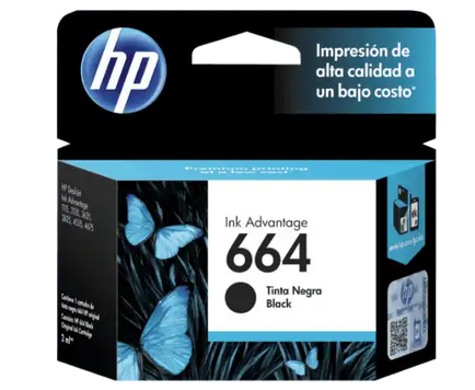 [HPE-PRT-INK/TON-F6V29ALL-BK-320] HP 664 Black Ink Cartridge