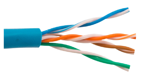 [MSC-CBL-UTP-CAT6CCAFT-BL-421] Cat5 CCA Cable de Red - vendido por Pies / Azul