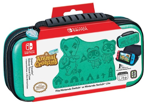 [NIN-GAM-ACC-NNS36AC-GR-122] Nintendo Switch Animal Crossing  Game Traveler Deluxe Case - Green