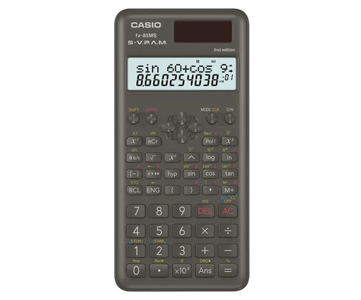 [CAS-CAL-ACC-FX85MS-BK-122] Casio Fx-85MS Scientific Calculator / 240 Functions / /Black