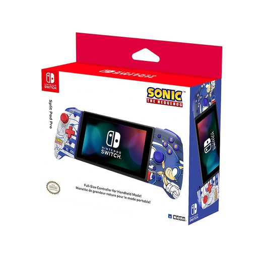 [NIN-GAM-ACC-NSW358U-NA-122] NIntendo Hori Spit Pad Pro para Switch - Edición de Sonic, Origina