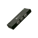 Klip Xtreme KUH-400B 4-Puertos Hub USB2.0 - Negro