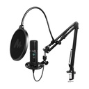 Maono AU-PM422 Set Profesional para Podcasting + Micrófono USB / Negro