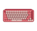 Logitech 920-010715 HeartBreaker POP KEYS Teclado Inalámbrico / Bluetooth 5.1 / Inglés / Rojo - Rosa