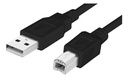 Xtech XTC 307 - Cable USB 2.0 para impresora / 1.8m (6ft) / Macho-A a Macho-B / Negro