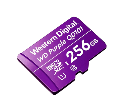 [WD-STO-ACC-WD256G1P0C-NA-322] Western Digital Purple 256GB UHS-I U1 , CL 10 / With Adapter / Purple