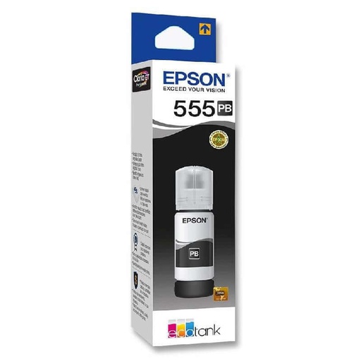 [EPS-PRT-INK-T555120-BK-422] Epson T555-AL Botella de Tinta  - Negro