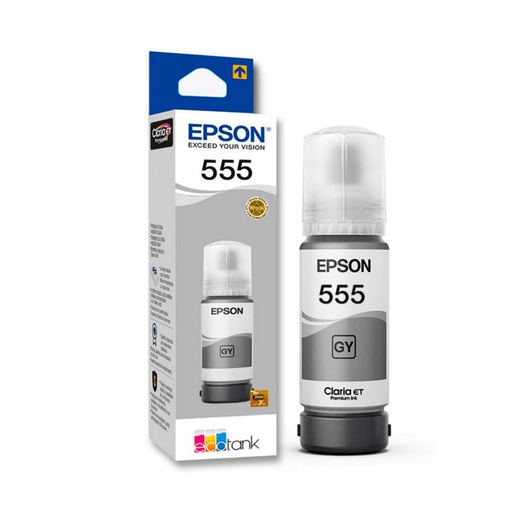 [EPS-PRT-INK-T555520-GY-422] Epson T555-AL Botella de Tinta  - Gris