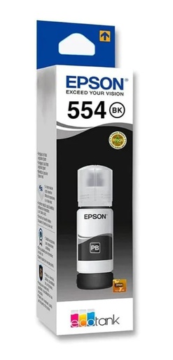 [EPS-PRT-INK-T554120-BK-422] Epson T554-AL Botella de Tinta  - Negro