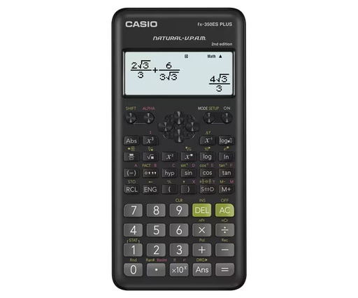 [CAS-MSC-ACC-FX350ESPLUS2-BK-123] Casio Fx-350ES Plus 2nd Edition - Scientific Calculator / 252 Functions / Black  