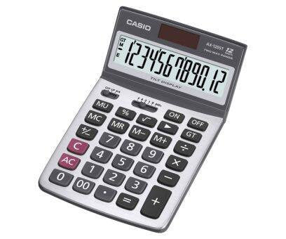 [CAS-MSC-ACC-AX120ST-GY-123] Casio AX-120ST - Table Calculator / 12 Digits / Gray