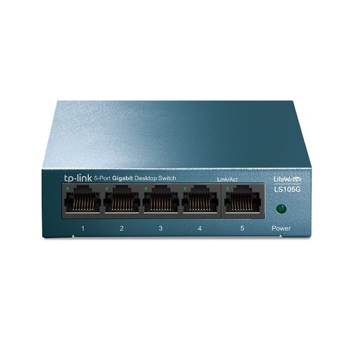 [TPL-NET-SWT-LS105G-GY-320] TP-Link  LS105G Switch Sobremesa 5 Puertos / Negro