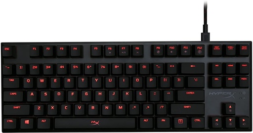 [HYX-GAM-ACC-KB1RD1-BK-123] HyperX Allow FPS Pro Teclado Mecánico Gaming - Cherry MX RED / TKL / USB / Español