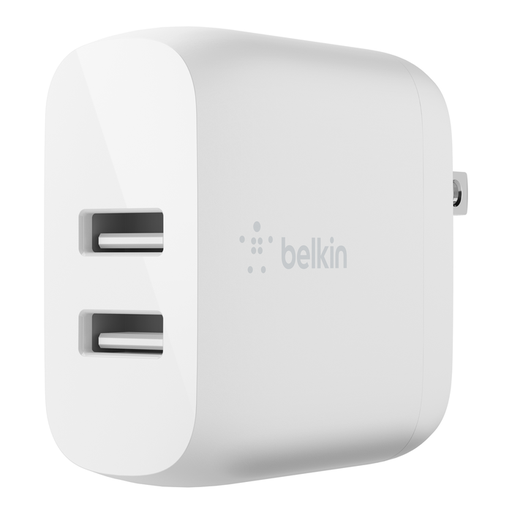 [BEL-MSC-ACC-WCB002DQ-WH-123] Belkin WCB002DQWH - Boost Wall Charger / Double USB-A / 24W / White