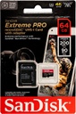 Sandisk Extreme Pro - MicroSDXC Memory 128GB / UHS-I U3 / Class10 / With Adapter  