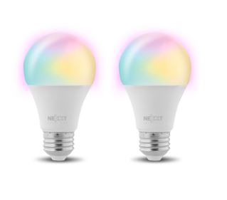 [NEX-SMD-ACC-NHBC1102PK-WH-320] Nexxt NHB-C1102PK - Smart LED Bulb / 2PK / RGB / Wifi / 110V / White