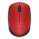 Logitech M170 Ratón Inalámbrico / 2.4GHz / Rojo