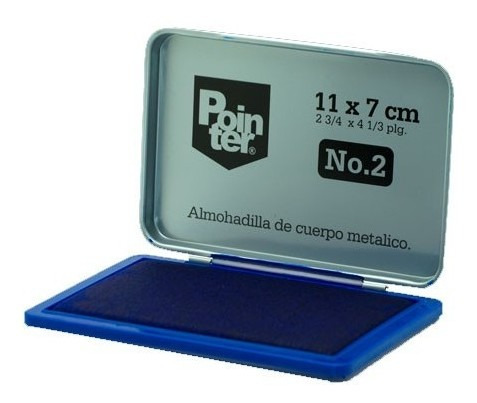 [POI-MSC-OFF-SP2000BU-NA-323] Pointer SP-2000-BU Metal Stamp Pad - Blue