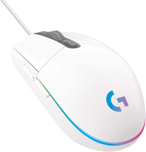 [LOG-HYM-GAM-910005791-WH-323] Logitech G203 - LightSync Mouse Gaming para Videojuegos / USB / RGB / Blanco