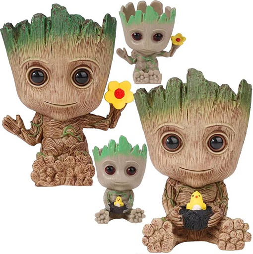 [GNC-MSC-TOY-PLARECGRO12CM-NA-223] GENERIC Babby Groot Mini Pots - 12 cm