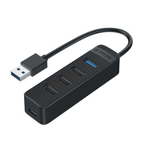 [ORI-MSC-ADP-TWU324A-BK-223] ORICO TWU32-4A- 4 Port USB Hub + TYPE C  / Black