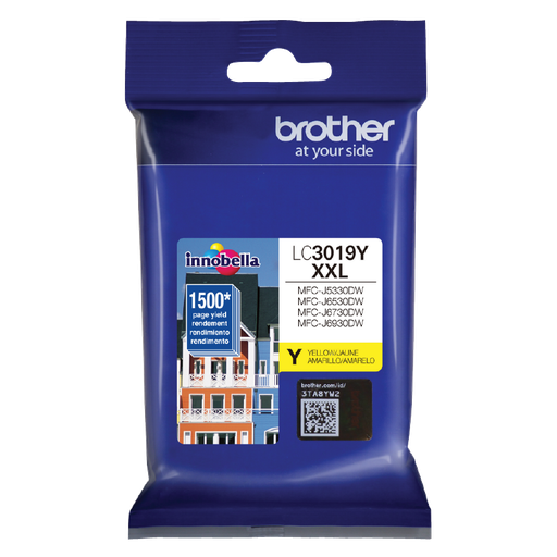 [BRO-PRT-INK-LC3019YXXL-NA-323] Brother LC3019Y XXL Ink cartridge - Yellow - Ink Cartridge replacement for MFC-J5330DW / J6530DW / J6730DW / J6930DW