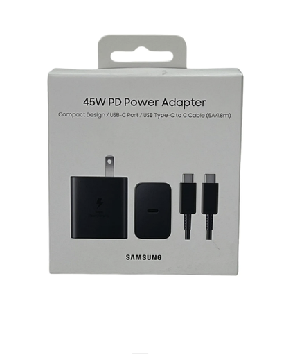 [SAM-ACC-MSC-EPT4510-BK-323] Samsung EP-T4510 45W PD Power Adapter + Type-C to C Cable Included