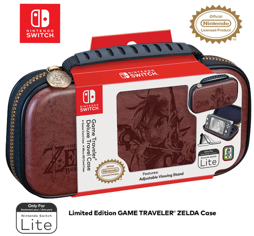 [NIN-GAM-ACC-NLS142BR-BR-423] Nintendo Switch Lite Zelda - Estuche Viajero de lujo para Switch Lite Ediciòn Limitada