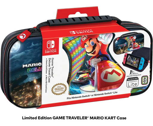 [NIN-GAM-ACC-NNS50R-BK-423] Nintendo Switch Mario Kart Game Traveler Deluxe Case - Black