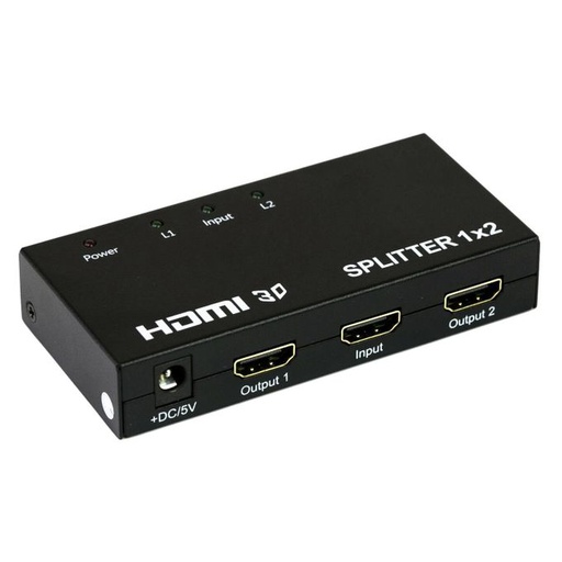 [ADP-MSC-ZOE-ZOSS63-BK-423] Zoecan ZO-SS63 Splitter HDMI 1-a-2 Puertos / Negro