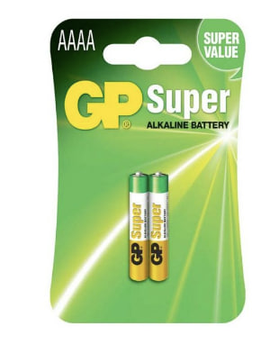 [GPA-MSC-BAT-AAAA-NA-423] GP AAAA Super Alkaline Battery 2 PAK