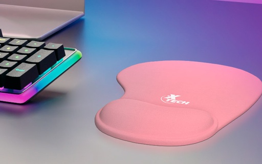 [XTE-KYM-MOU-XTA530-PK-423] Xtech XTA-530 Mousepad with wrist pillow - Pink