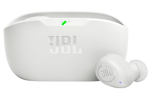 [JBL-AYM-WRL-VIBEBUDS-WH-423] JBL Vibe Buds True Audífonos Inalámbricos / Blanco