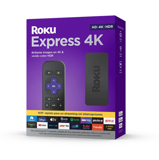 [ROK-MSC-GAD-EXPRESS4K-BK-423] Roku Express 4K+ /Control Remoto / Streaming / HDR / Negro 