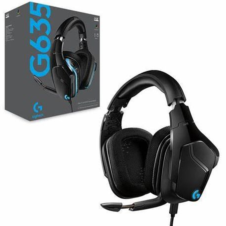 [HYM-GAM-LOG-981000748-BK-423] Logitech G635 Pro-Gamer Wired  7.1 Headset 3.5mm+USB - for PC, PlayStation, Xbox, Switch and Mobile - Black
