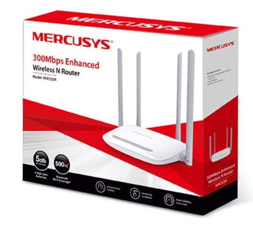 [MRS-NET-ROU-MW301R-WH-320] Mercusys MW301R Wireless N Router / 300Mbps / White