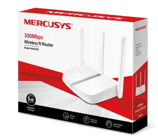 [MRS-NET-ROU-MW305R-WH-320] Mercusys MW305R Wireless N Router / 300Mbps / White