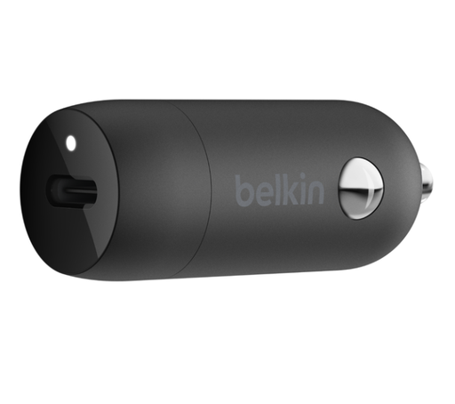 [BEL-MSC-ACC-CCA003btBK-BK-124] Belkin CCA003btBK Boost Charge - Adaptador de Carga para  Auto / USB-C / 20W / Negro