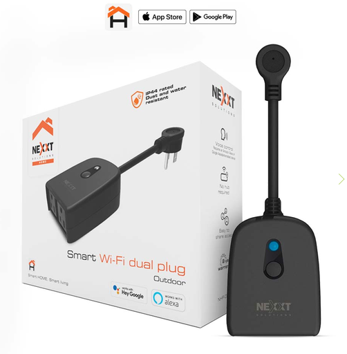 [NEX-NET-GAD-O610-BK-124] Nexxt NHP-O610 - Smart Wi-Fi Outdoor plug / Black