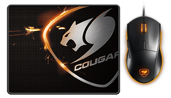 [COU-GAM-KYM-3MMXCWOB-BK-420] Cougar Combo Minos XC Mouse Gaming and Mouse pad / USB / Black