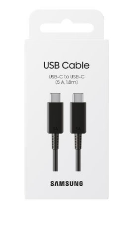 [SAM-CEL-ACC-DX510-BK-224] Samsung DX510 Usb-C to Usb-C Cable - 5A 1.8M