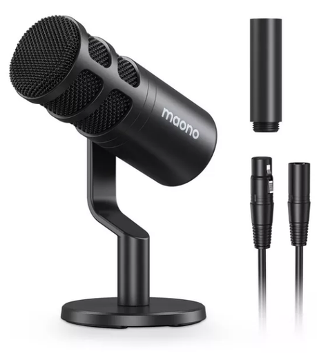 [MNO-HYM-MIC-DP100-BK-224] Maono PD100 Podcast Dynamic XLR Microphone Kit