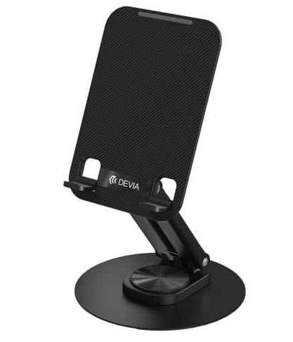 [DEV-ACC-TAB-EL160-BK-324] Devia EL160 360° Rotation Foding Stand for Phone &amp; Tablet