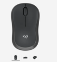 Logitech 910-007113 Wireless Mouse M240 / Bluetooth / 2.4GHz / Black