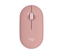 Logitech 910-007048 Pebble Ratón Inalámbrico M350 / Bluetooth / 2.4GHz / Rosado